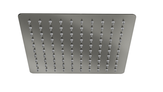 Ocean 200mm Square Shower Head - Gunmetal