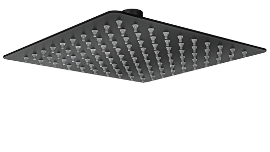 Ocean 200mm Square Shower Head - Matte Black