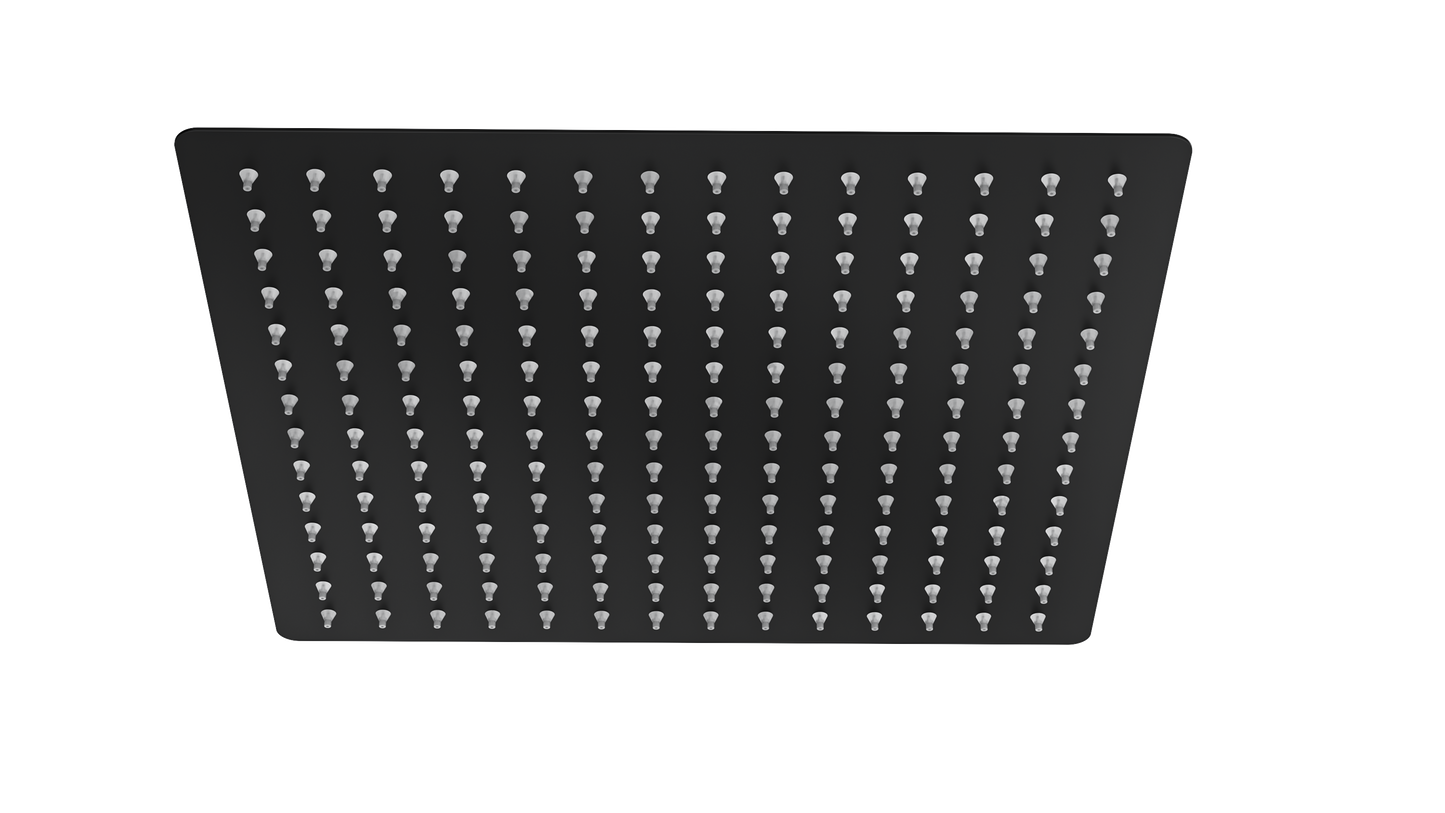 Ocean 300mm Square Shower Head - Matte Black