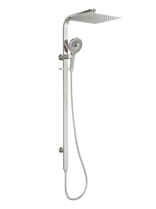 Oceanjet Shower Combination with 300mm Square Head - Brushed Nickel