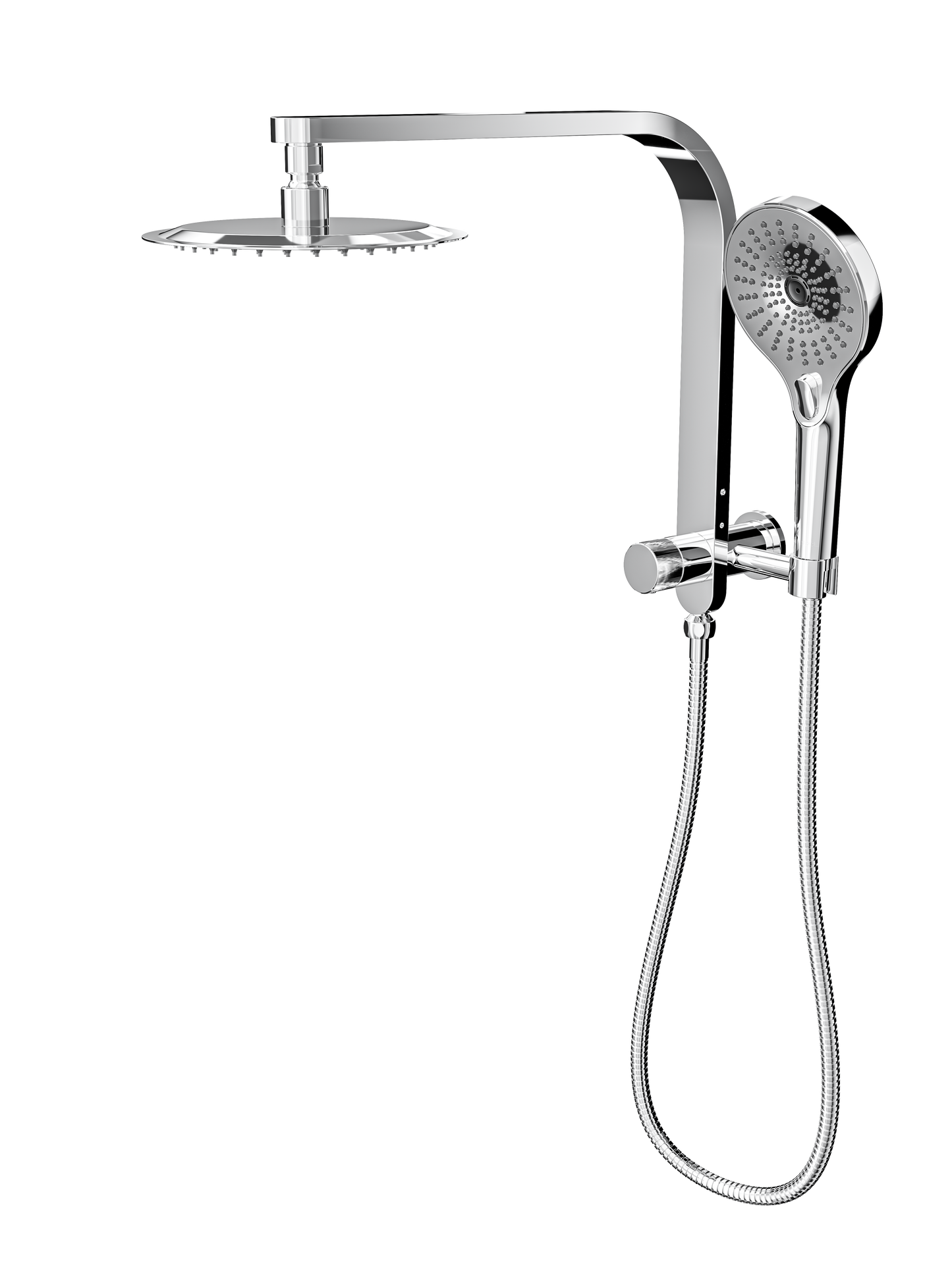 Oceanjet Short Shower Combination with 200mm Round Head - Chrome
