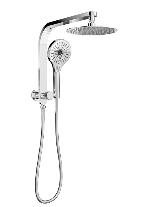 Oceanjet Short Shower Combination with 200mm Round Head - Chrome
