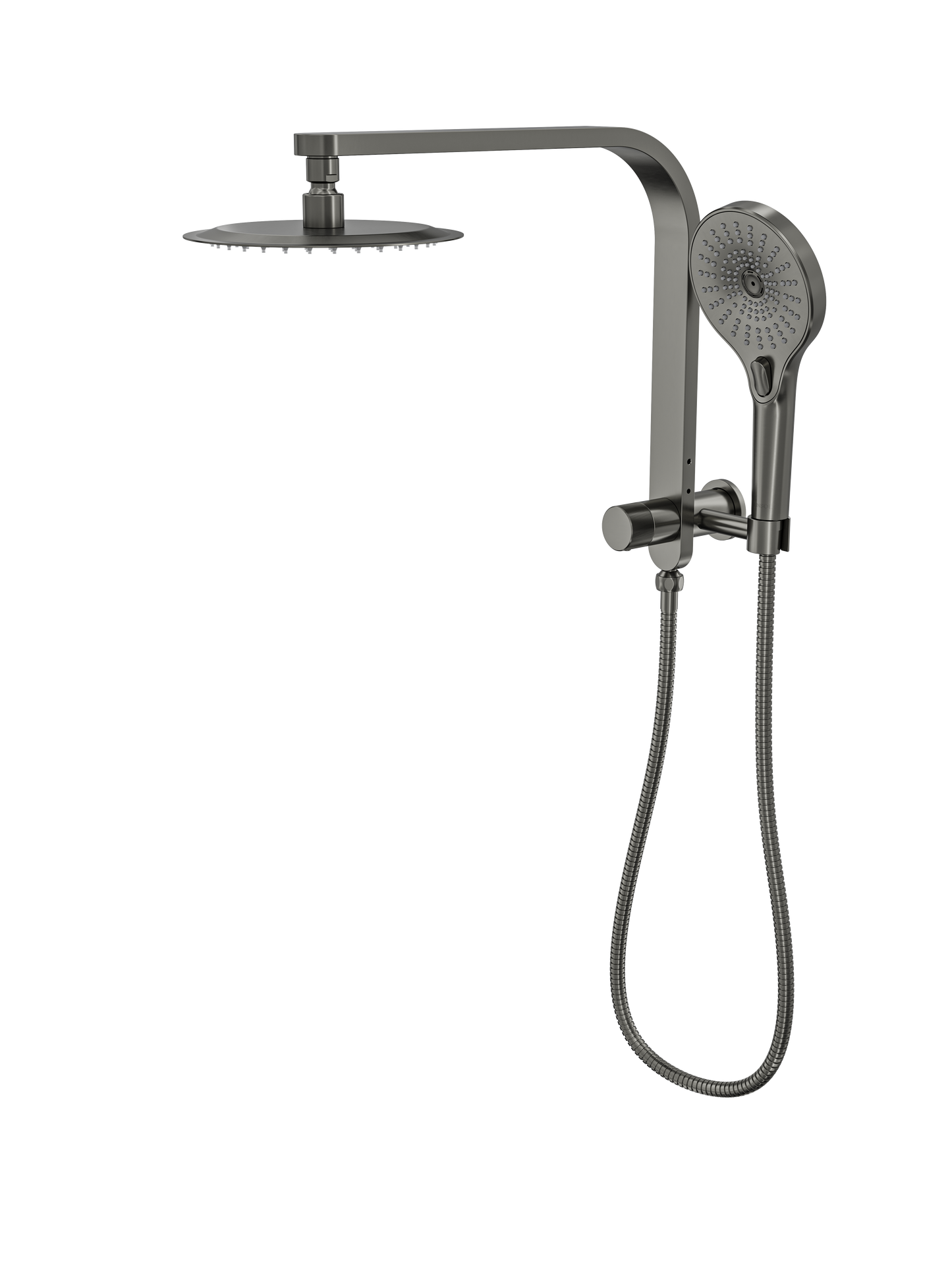 Oceanjet Short Shower Combination with 200mm Round Head - Gunmetal