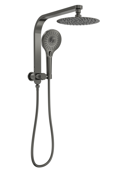 Oceanjet Short Shower Combination with 200mm Round Head - Gunmetal