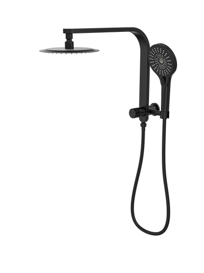 Oceanjet Short Shower Combination with 200mm Round Head - Matte Black