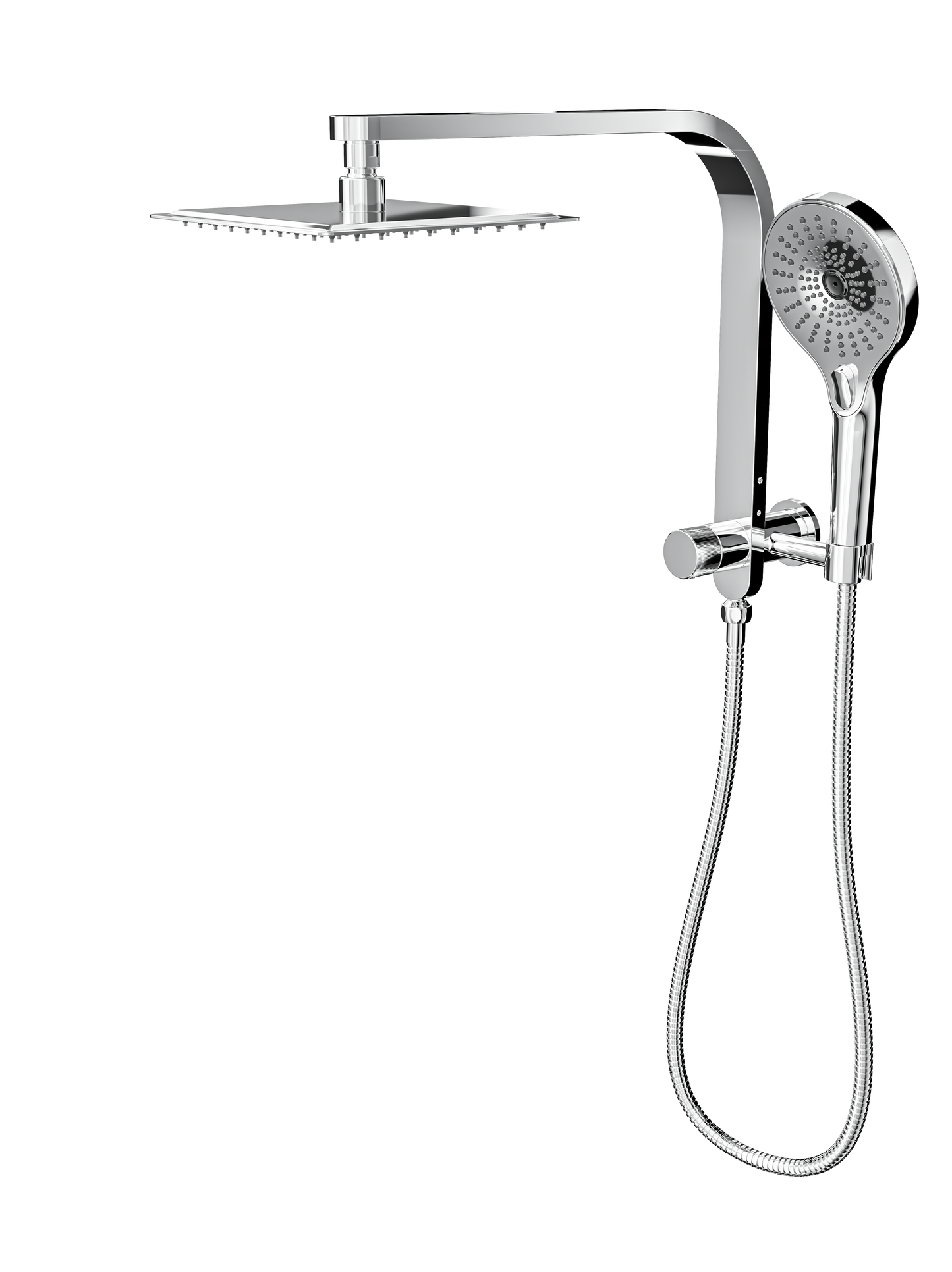 Oceanjet Short Shower Combination with 200mm Square Head - Chrome