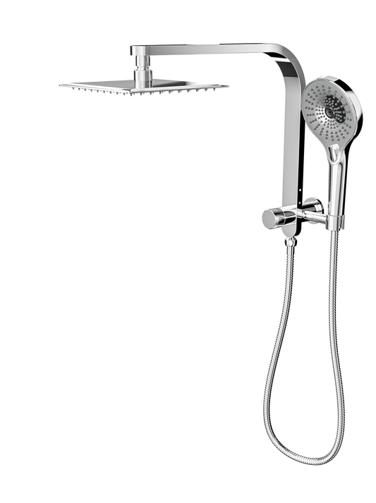 Oceanjet Short Shower Combination with 200mm Square Head - Chrome