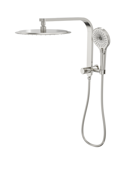 Oceanjet Short Shower Combination with 300mm Round Head - Brushed Nickel
