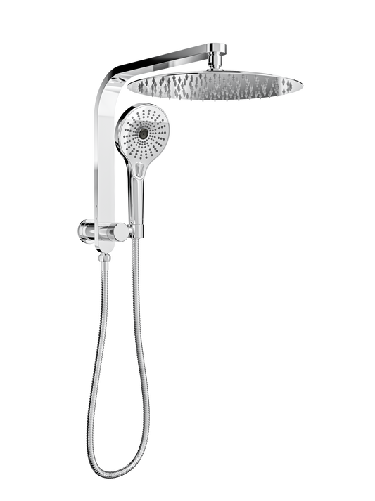 Oceanjet Short Shower Combination with 300mm Round Head - Chrome
