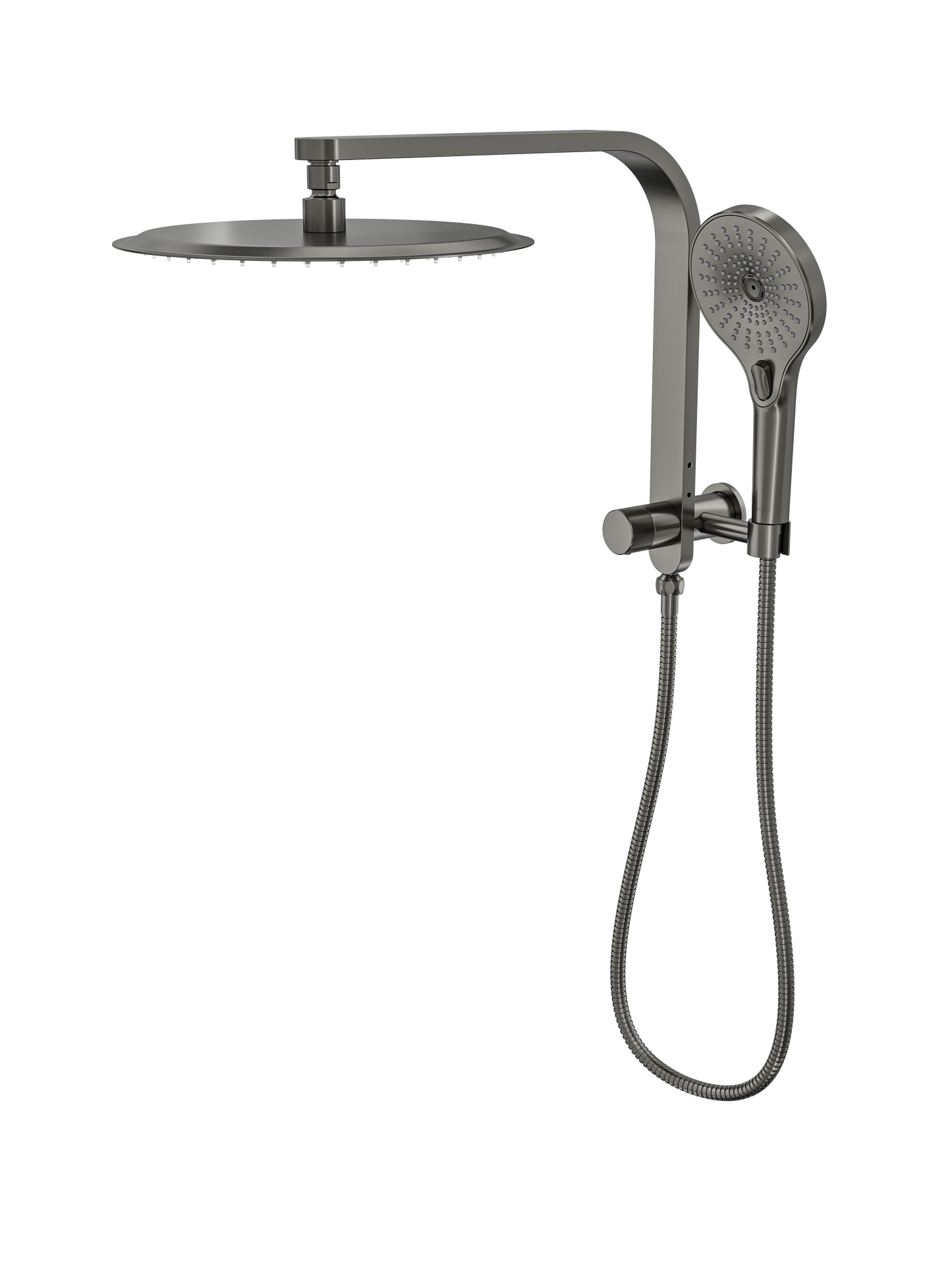 Oceanjet Short Shower Combination with 300mm Round Head - Gunmetal