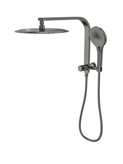 Oceanjet Short Shower Combination with 300mm Round Head - Gunmetal