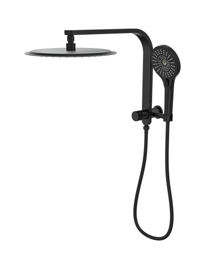 Oceanjet Short Shower Combination with 300mm Round Head - Matte Black