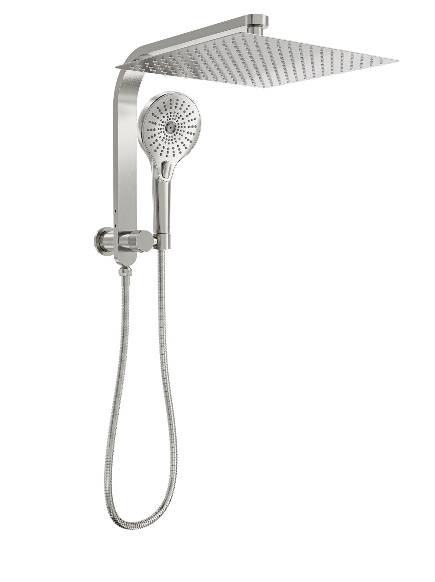 Oceanjet Short Shower Combination with 300mm Square Head - Brushed Nickel