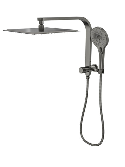 Oceanjet Short Shower Combination with 300mm Square Head - Gunmetal