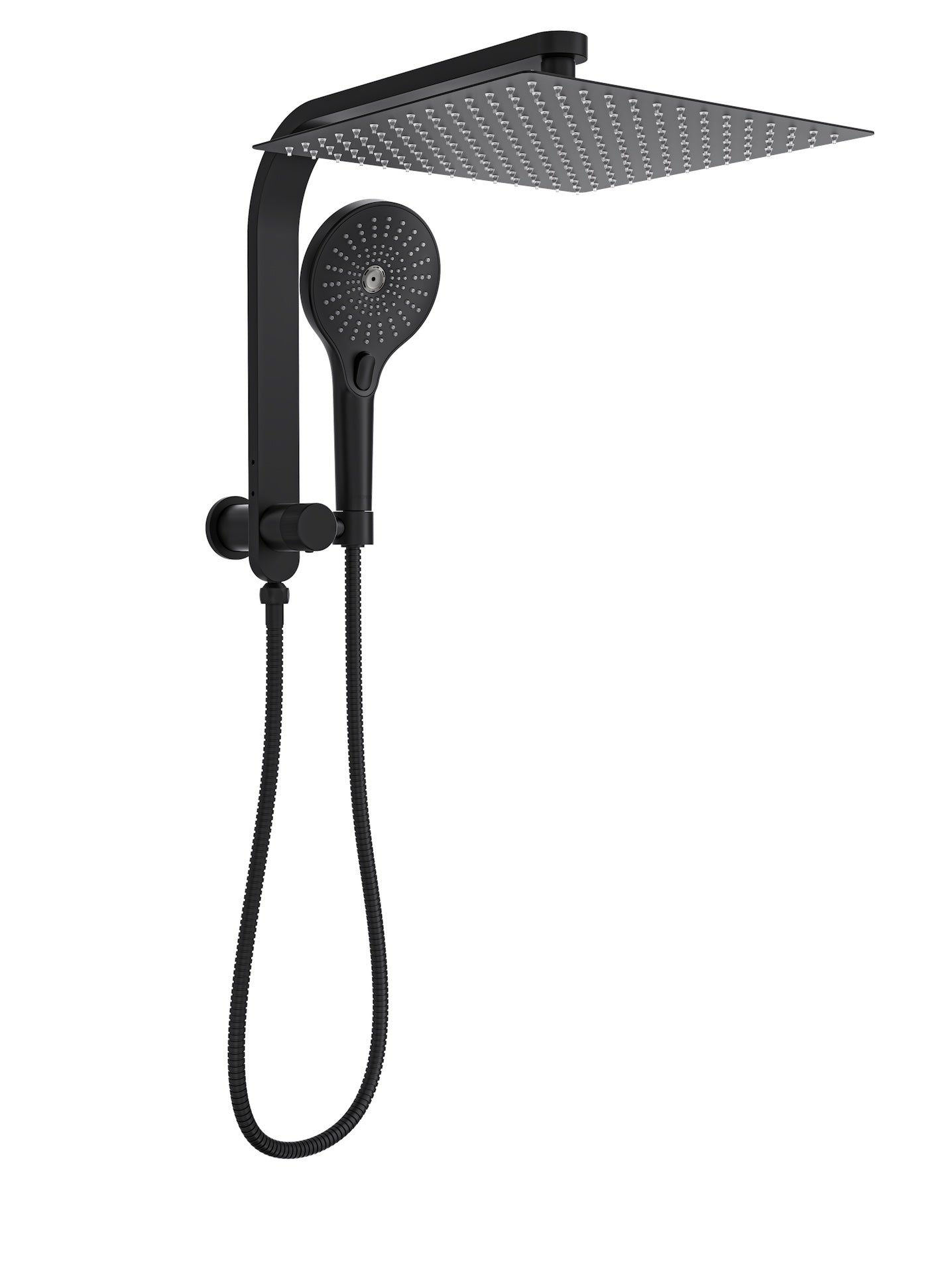 Oceanjet Short Shower Combination with 300mm Square Head - Matte Black