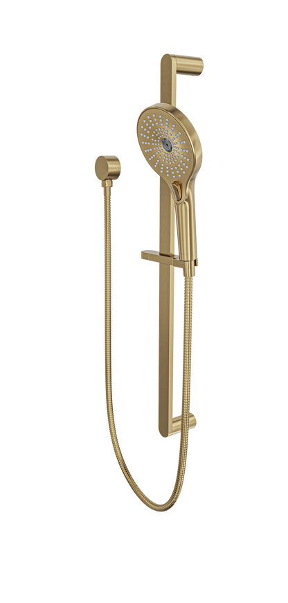 Oceanjet Sliding Shower Rail - Brushed Brass