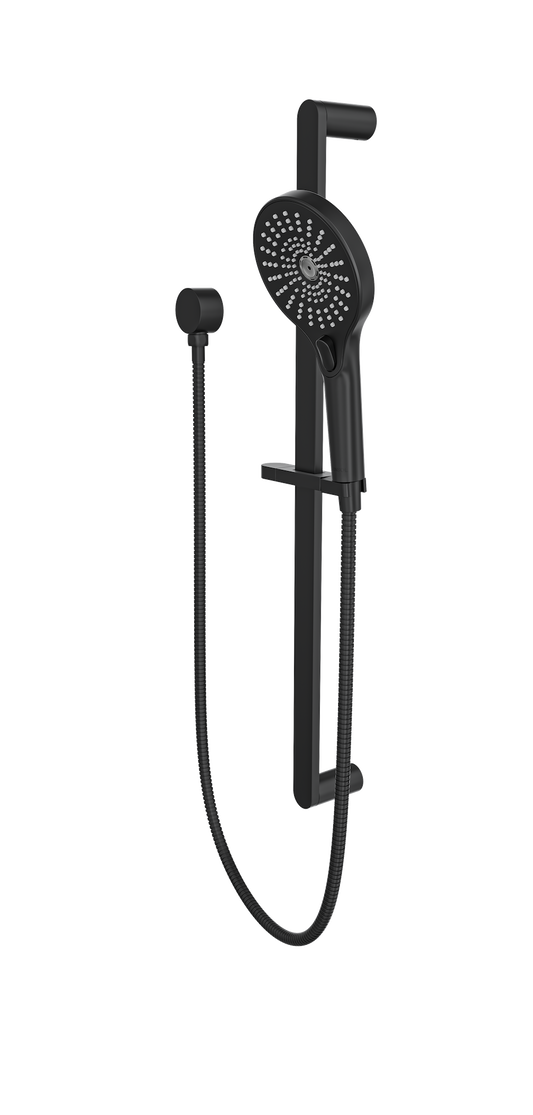 Oceanjet Sliding Shower Rail - Matte Black