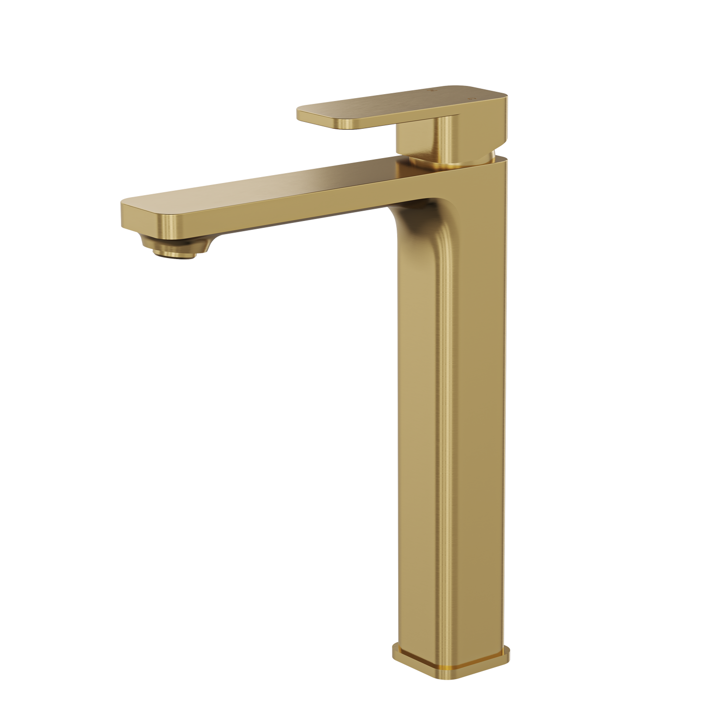 Zia Tall Basin Mixer - Brushed Brass
