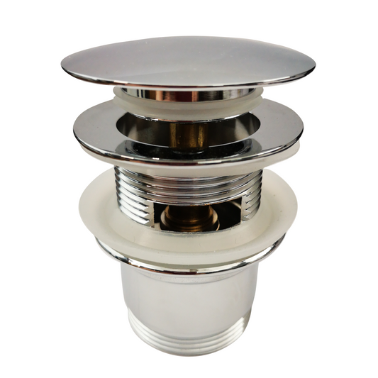 40mm Brass Bathtub Pop Up Waste - Overflow - Chrome
