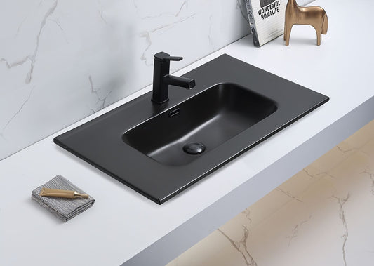 750mm Olivia Ceramic Top - Matte Black