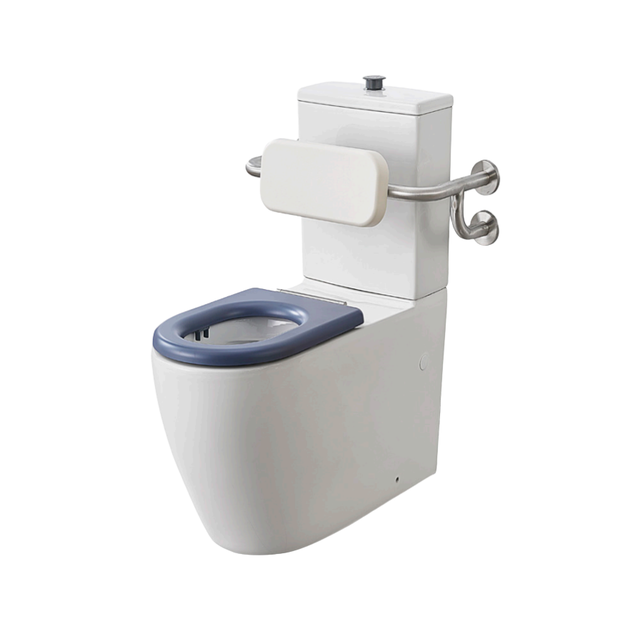 Opale Rimless Back to Wall Care Toilet Suite with Backrest