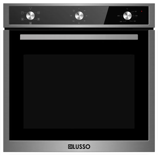 600mm Stainless Steel Electric 82L Oven - 5 Functions, Triple glazed, Mechanical timer