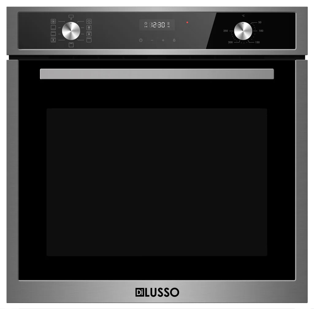 600mm Stainless Steel Electric 82L Oven - 9 Functions, Triple glazed, 2 x telescopic rails