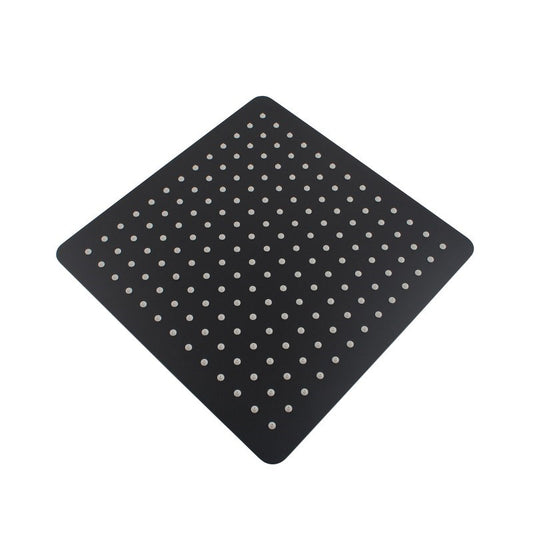Super-slim Square Black Stainless Steel Shower Head 300mm