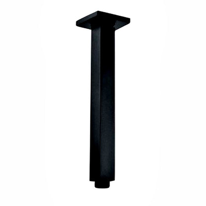 Square Black Ceiling Shower Arm 200mm