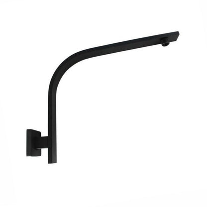 Square Black Gooseneck Wall Mounted Shower Arm