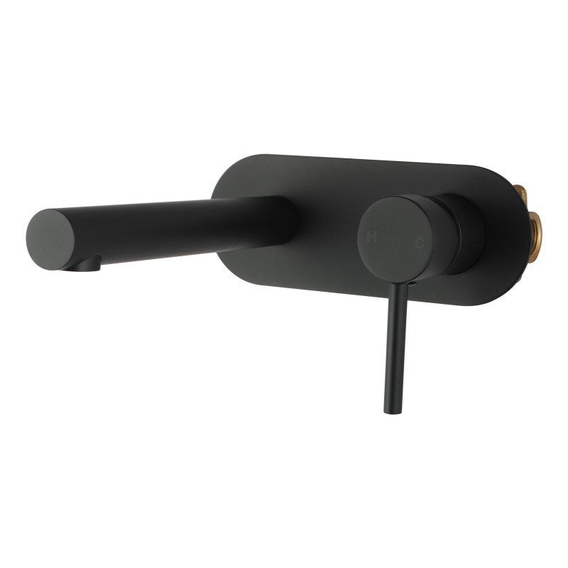 LUCID PIN Series Black Wall Mixer With Spout(color up)(extension part)