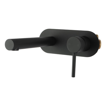 LUCID PIN Series Black Wall Mixer With Spout(color up)(extension part)