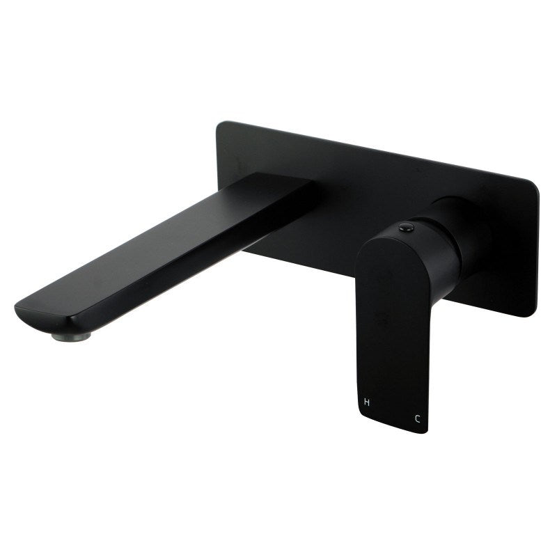 VOG Series Black Wall Mixer With Spout(color up)