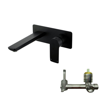 VOG Series Black Wall Mixer With Spout(color up)