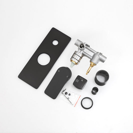 VOG Series Black Wall Mixer with Diverter(color up)