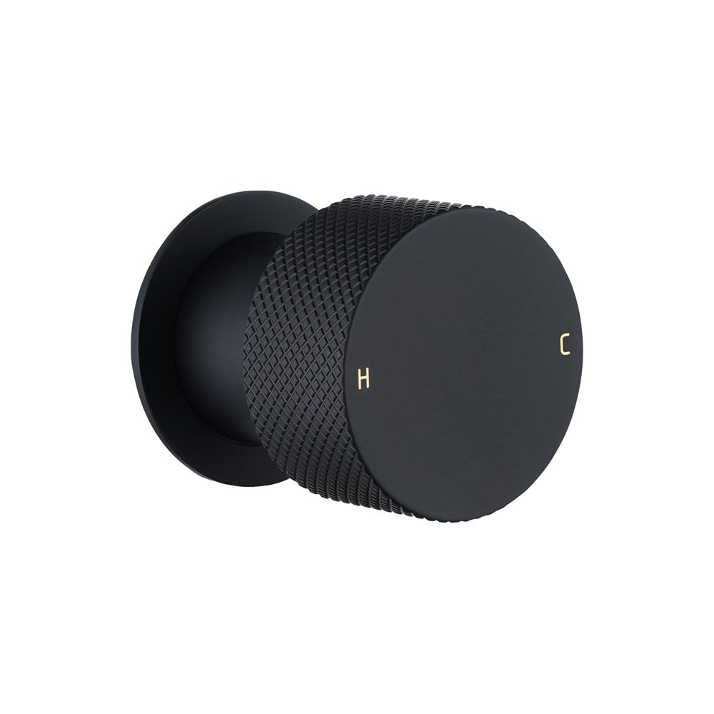 MOON Series Round Black Progressive Wall Mixer Handle(match CLPM)