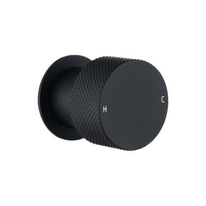 MOON Series Round Black Progressive Wall Mixer Handle(match CLPM)
