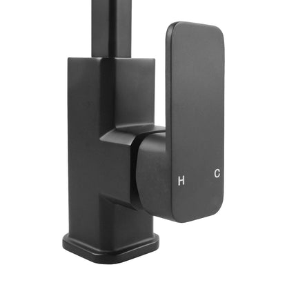 IVANO Series Square Black Kitchen Mixer