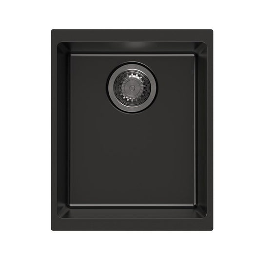 Black Carysil Enigma N100N Granite Single Bowl Stone Kitchen Sink 370*460*200mm