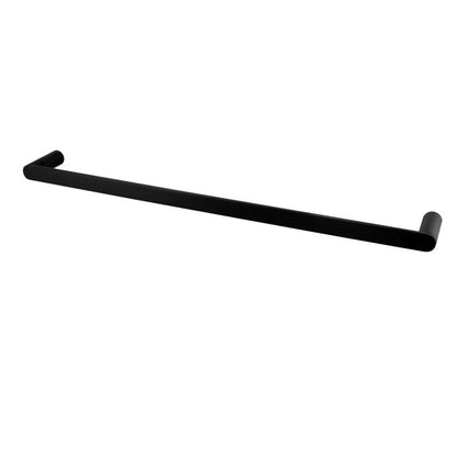 RUSHY Series Black Single Towel Rail 800mm