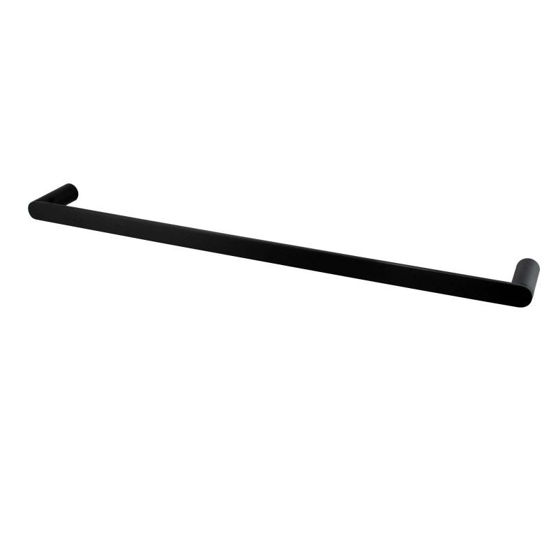 RUSHY Series Black Single Towel Rail 600mm