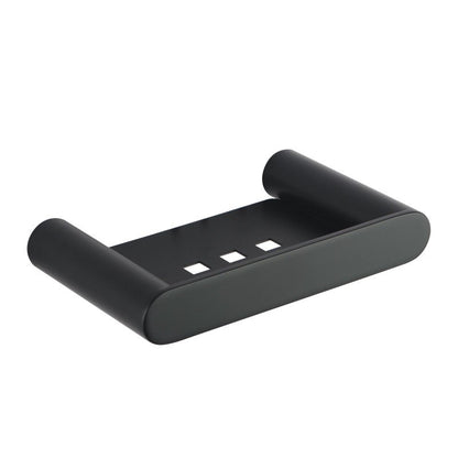 RUSHY Series Black Soap Dish Holder