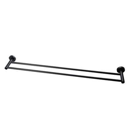 LUCID PIN Series Black Double Towel Rail Rail 790mm