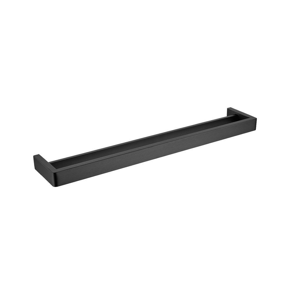 IVANO Series Black Double Towel Rail 600mm