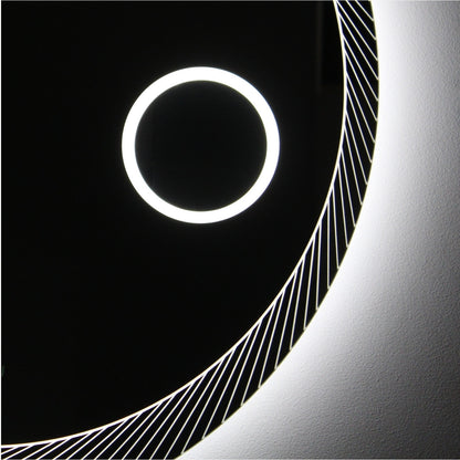 OYST Backlit LED Mirror - D800mm x 30mm