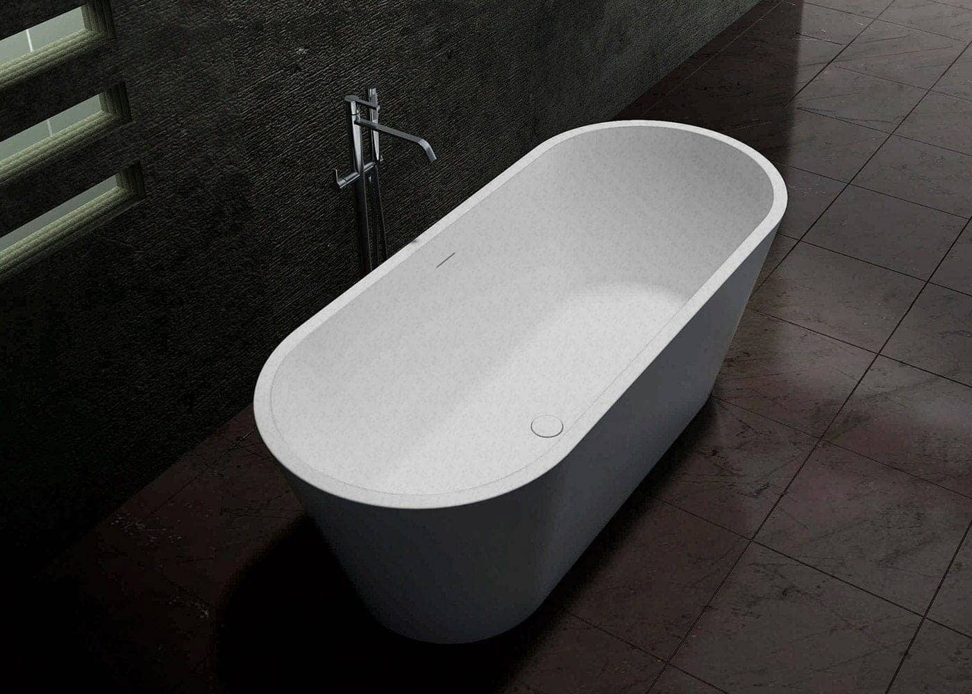 1700mm Pietra Bianca - Olive Freestanding Bathtub