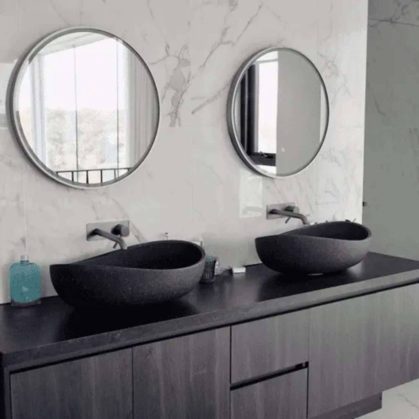 600mm Pietra Bianca - Onda Above Counter Basins