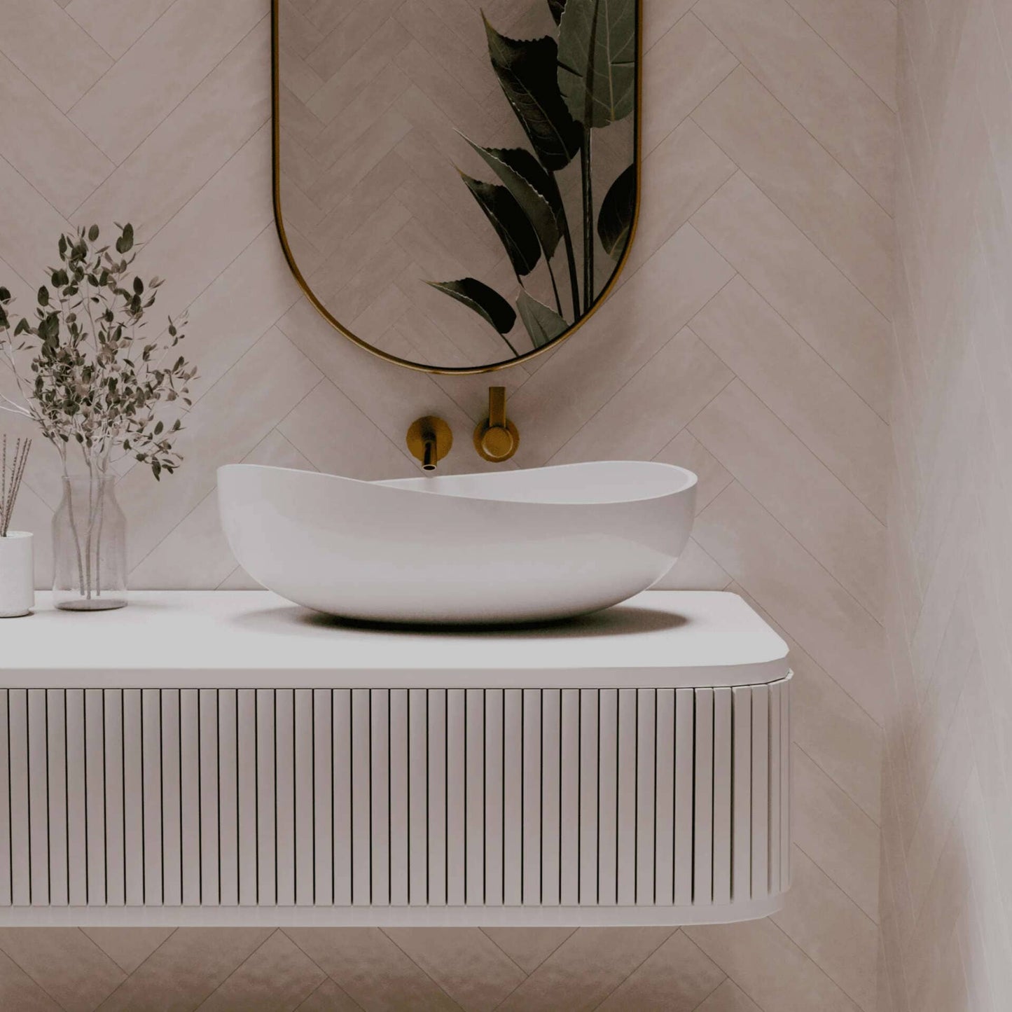 600mm Pietra Bianca - Onda Above Counter Basins