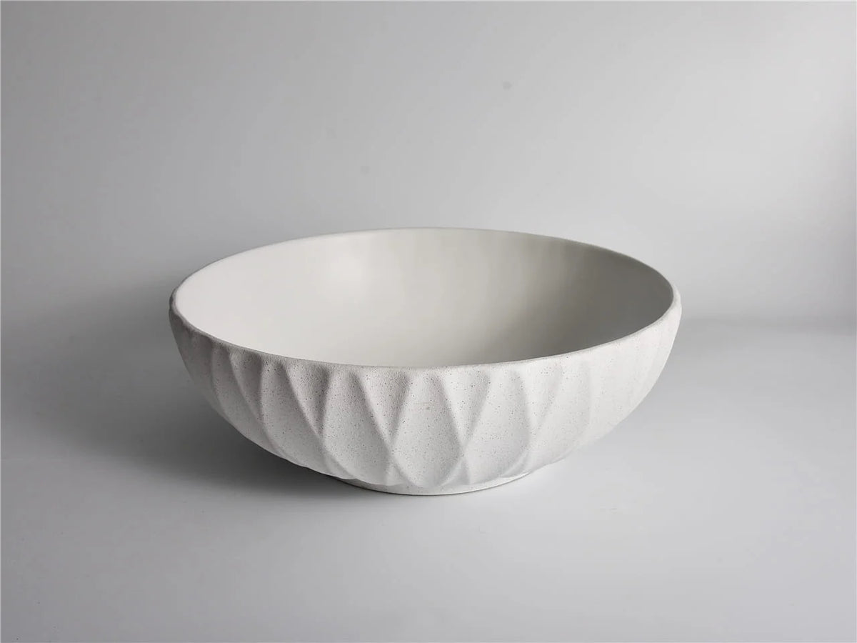 395*395*120mm Polar-Ruby-40-Texture Matt White