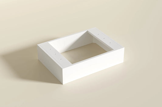 600mm Vanity Kickboard Only - Gloss White